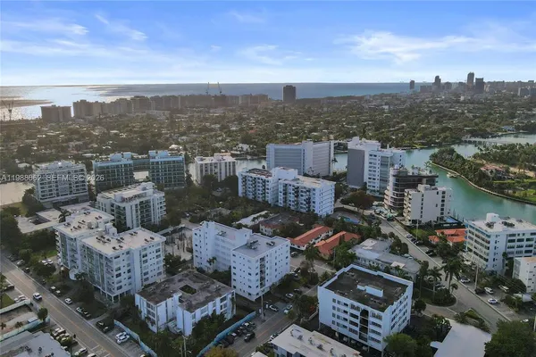 an aerial view of a city