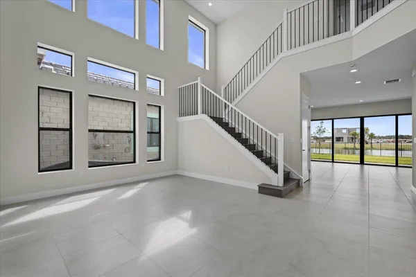 a view of an entryway with a window