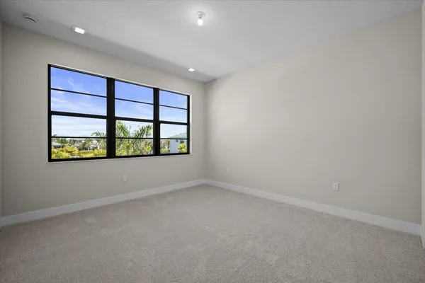 an empty room with window