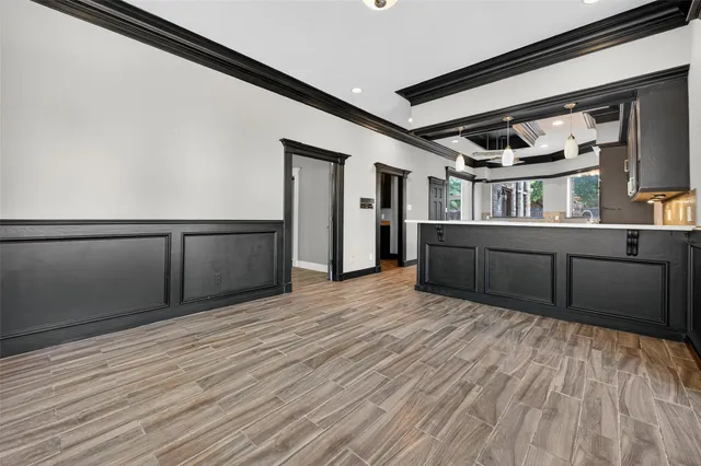 a view of wooden floor