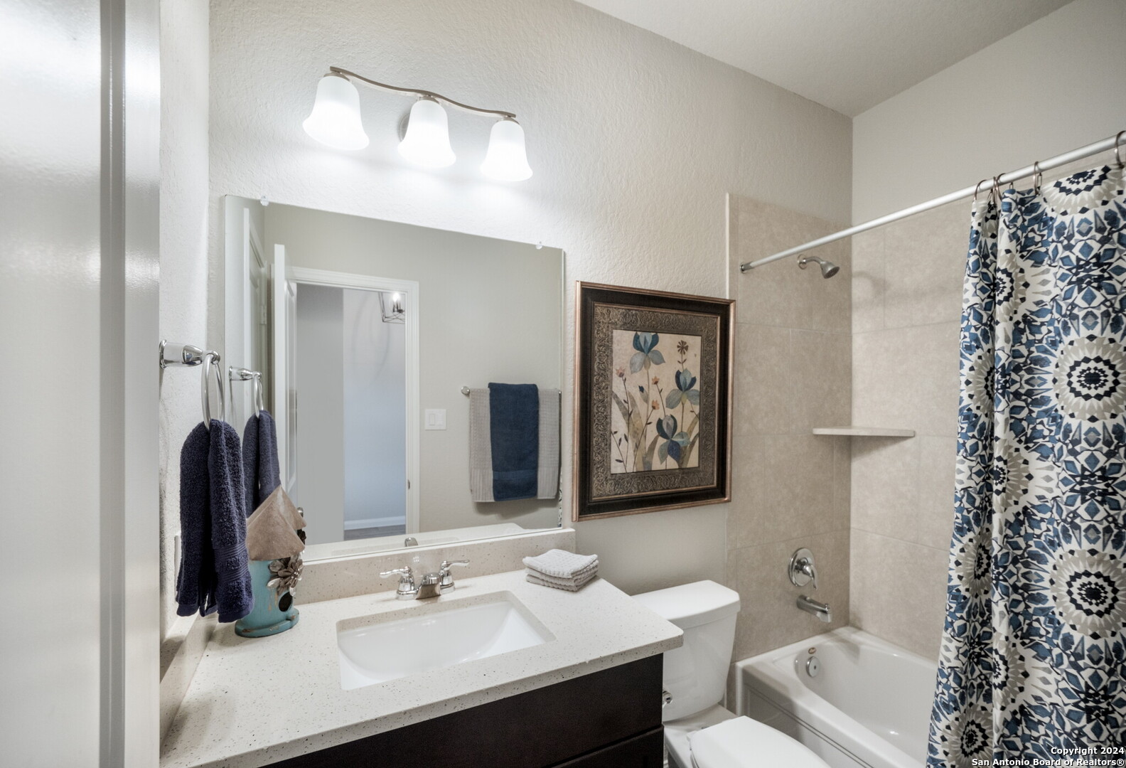 3110 Blenheim Park Bulverde, TX 78163 - Photo 18 of 20 a bathroom with a sink and a mirror