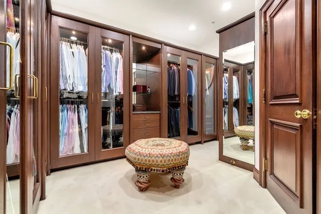 a view of an entryway with a front door