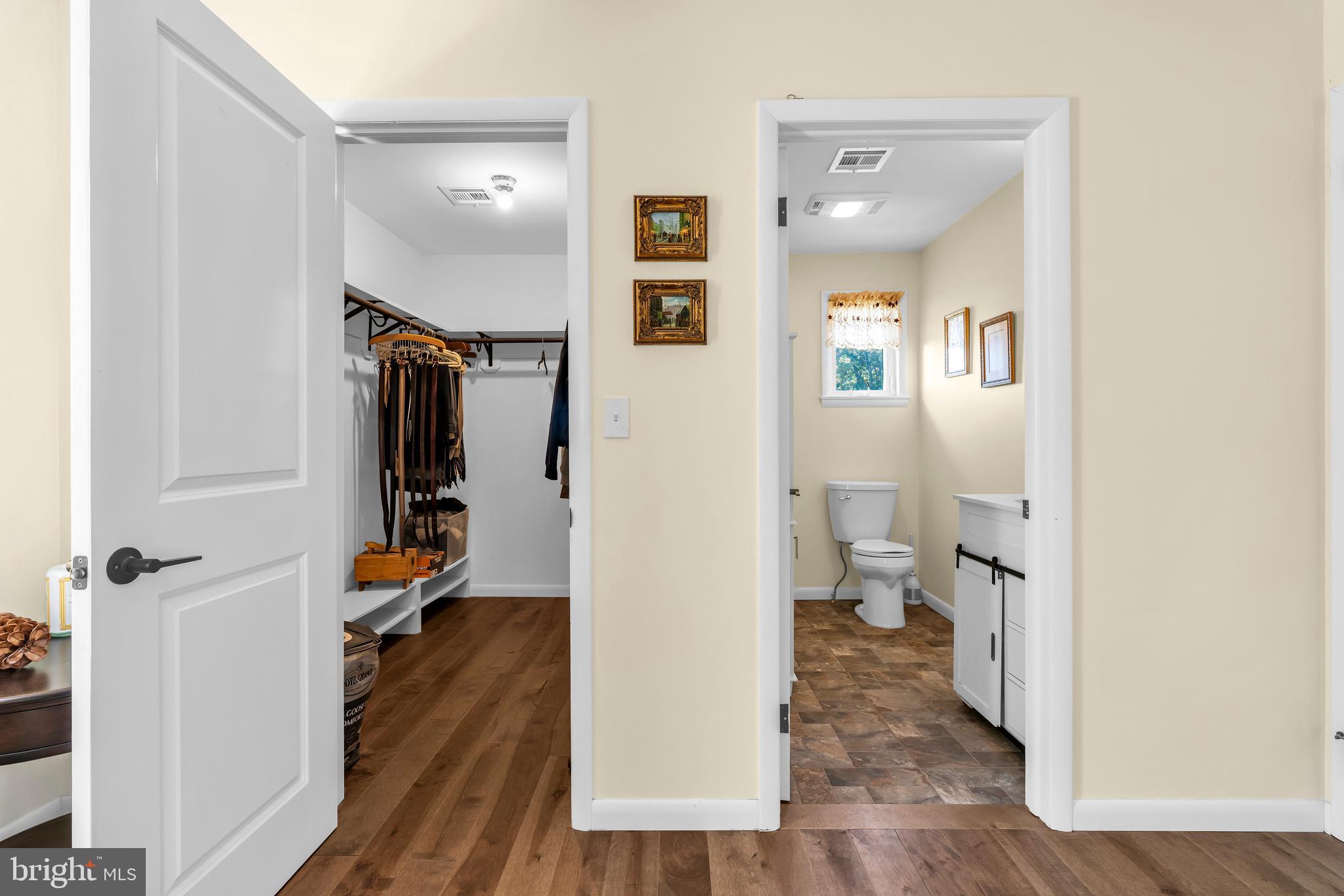70 MacKenzie Road Hampton, NJ 08827 - Photo 43 of 45 a view of a hallway with wooden floor and a bathroom