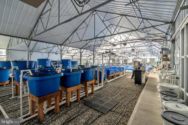 a view of roof deck with couch