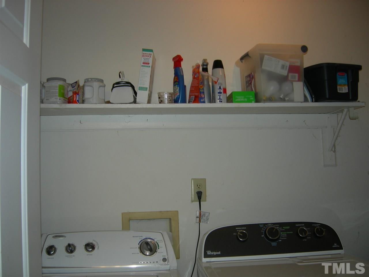 105 Galloway Court Raleigh, NC 27615 - Photo 14 of 30 Shelf above washer & dryer.