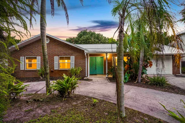 a view of a house with a patio
