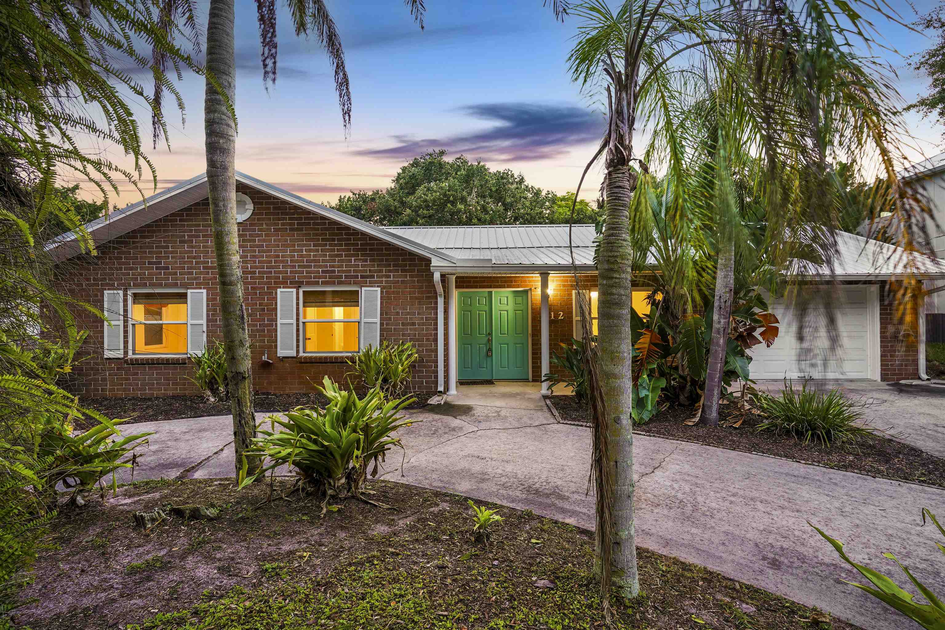 a view of a house with a patio