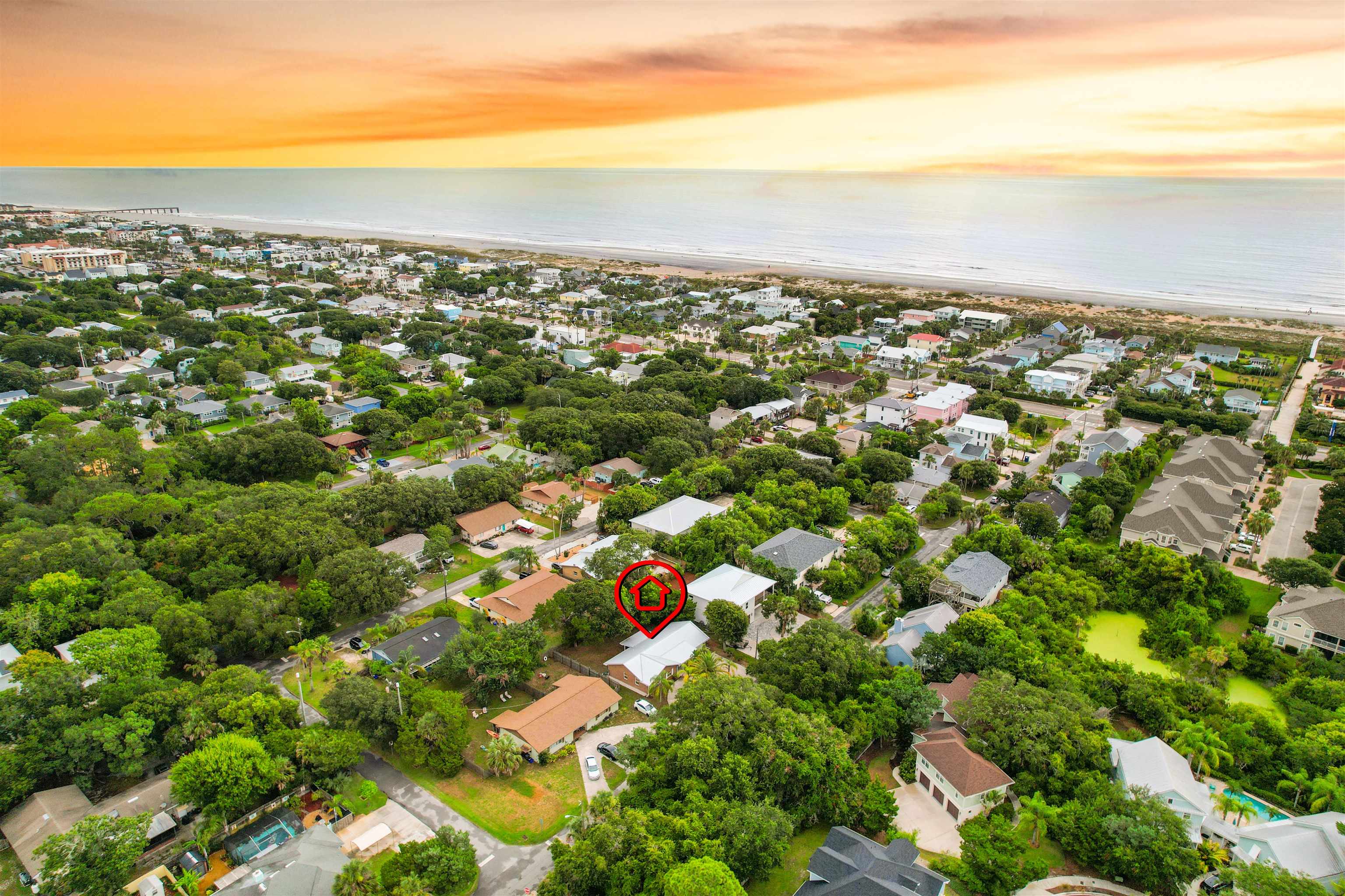 212 F Street St. Augustine, FL 32080 - Photo 33 of 35 an aerial view of multiple house