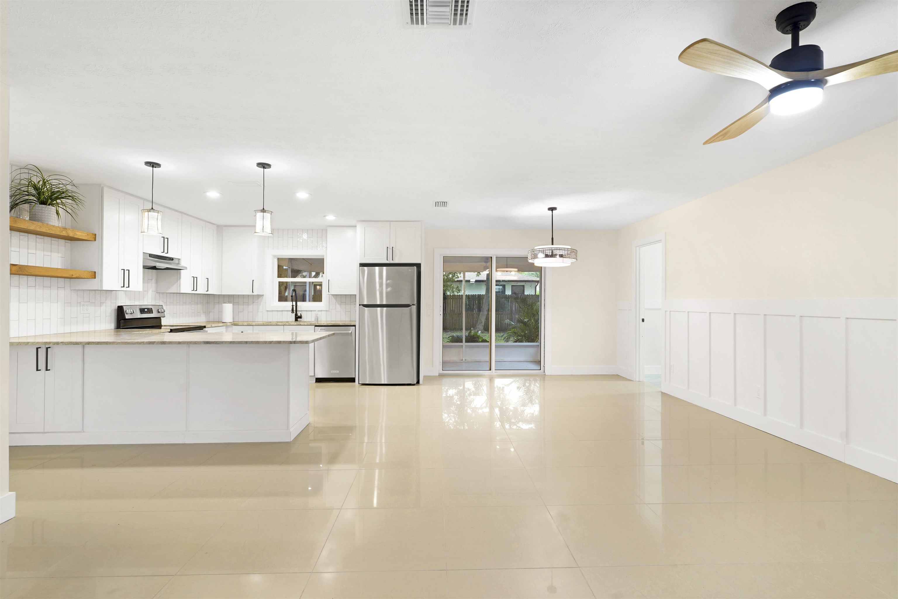 212 F Street St. Augustine, FL 32080 - Photo 8 of 35 a view of kitchen with wooden floor