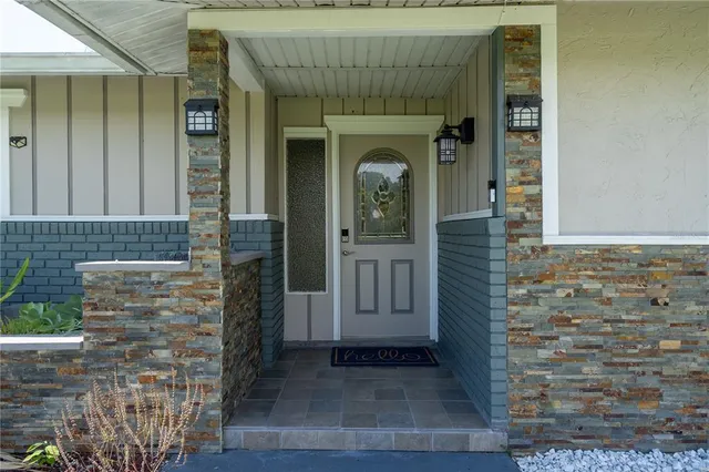a view of front door of a house