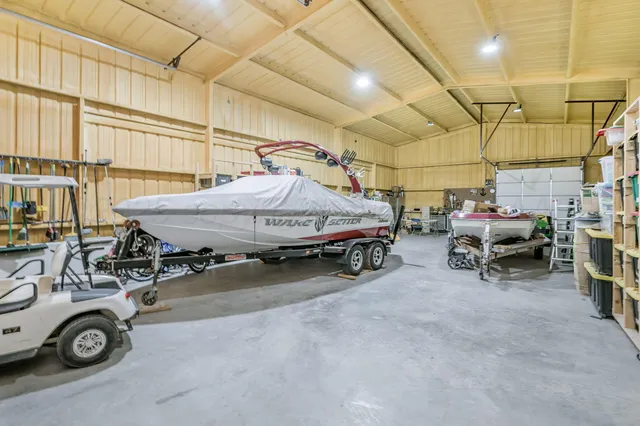 a view of a car garage