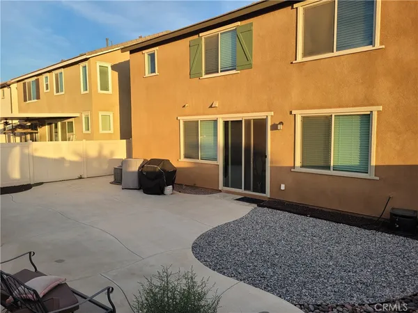 a backyard of a house