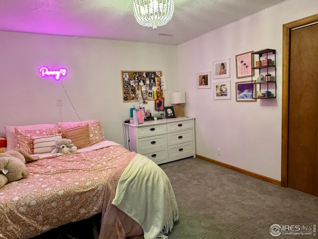 a room with furniture and a projector