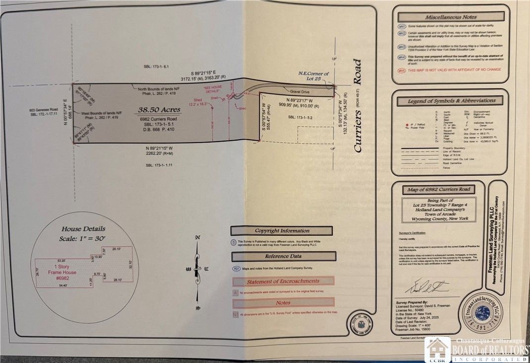 6982 Curriers Road Arcade, NY 14009 - Photo 46 of 47 new survey