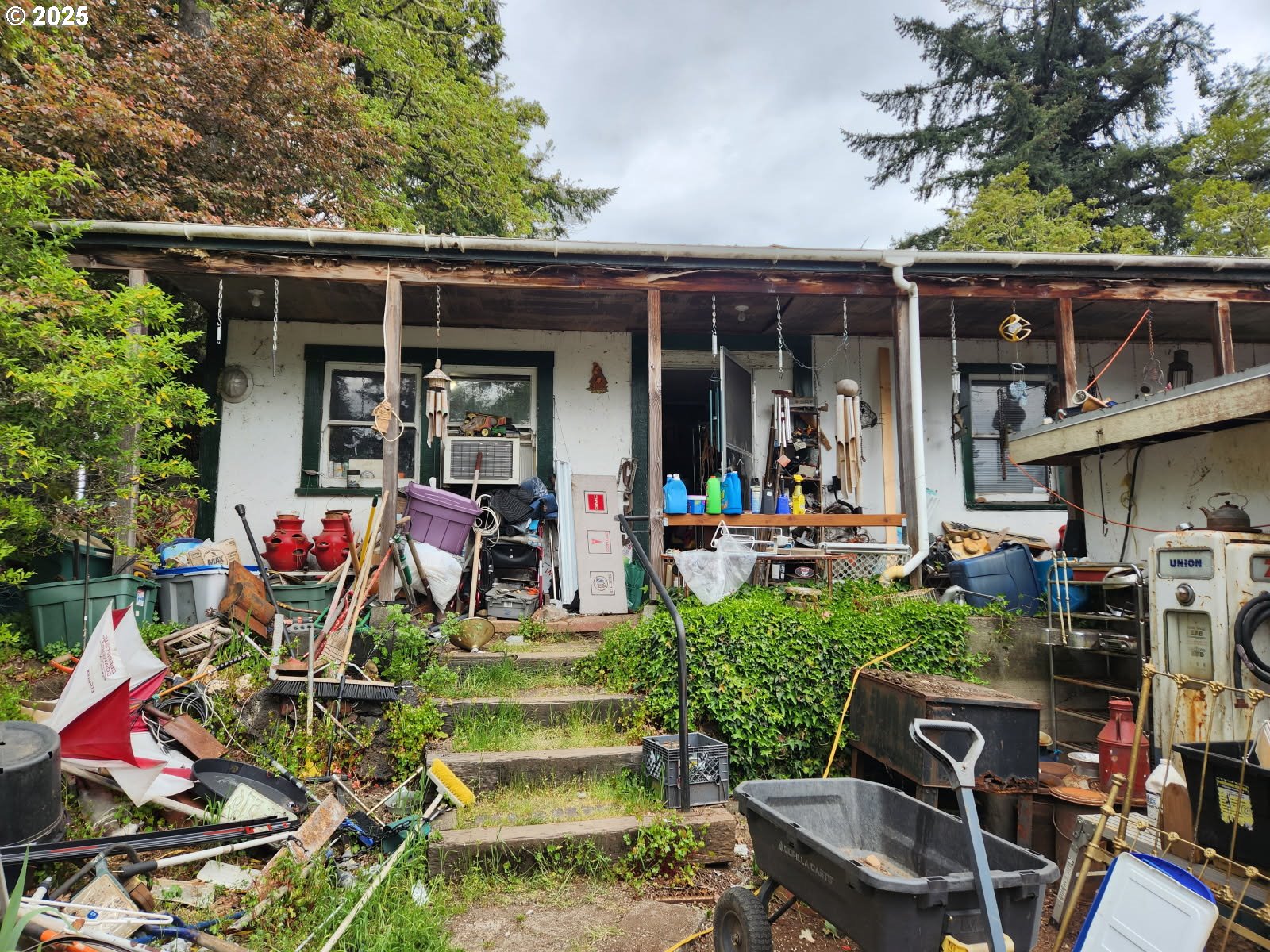 a view of group of people on a patio