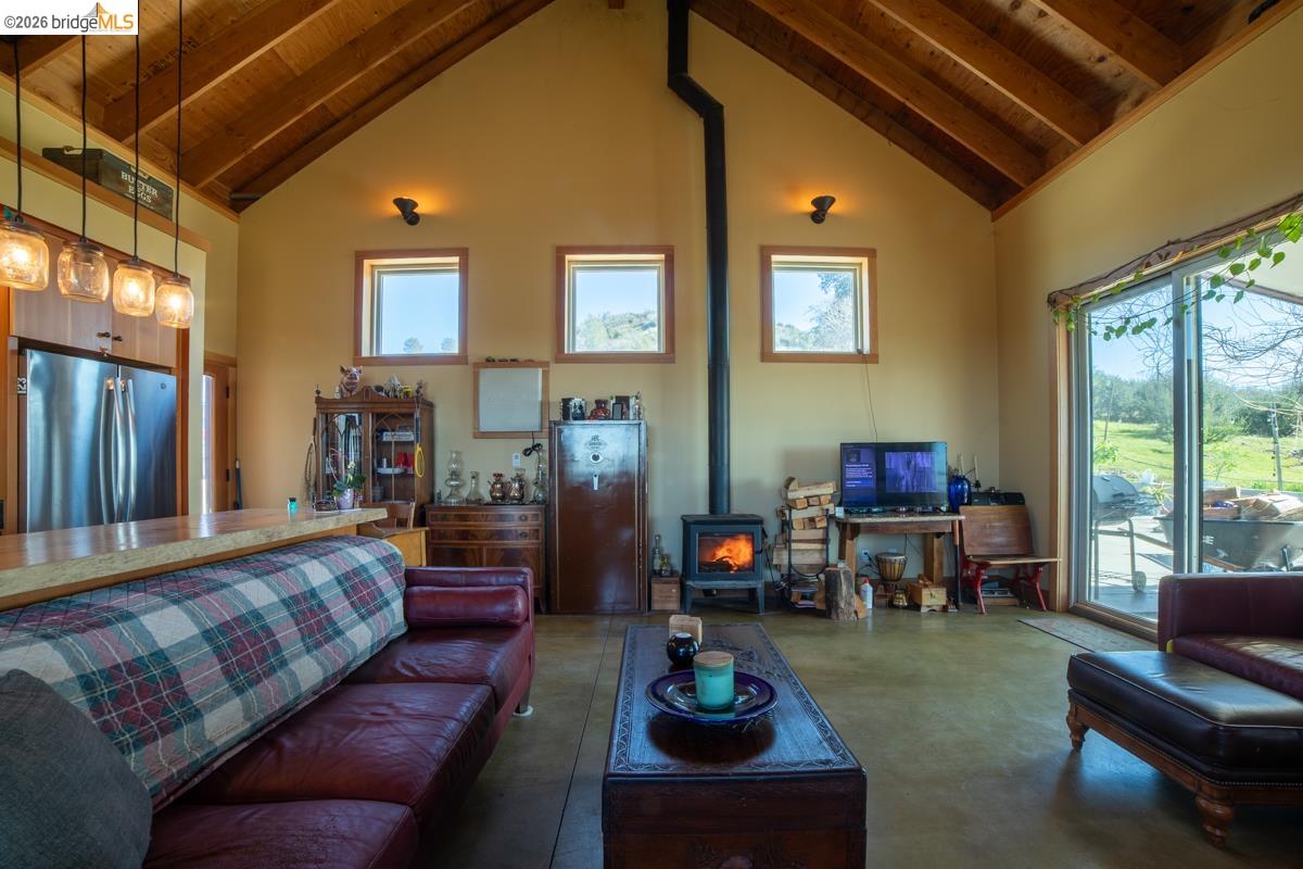 6899 Eagle View Drive Mountain Ranch, CA 95246 - Photo 13 of 35 a living room with furniture and a fireplace