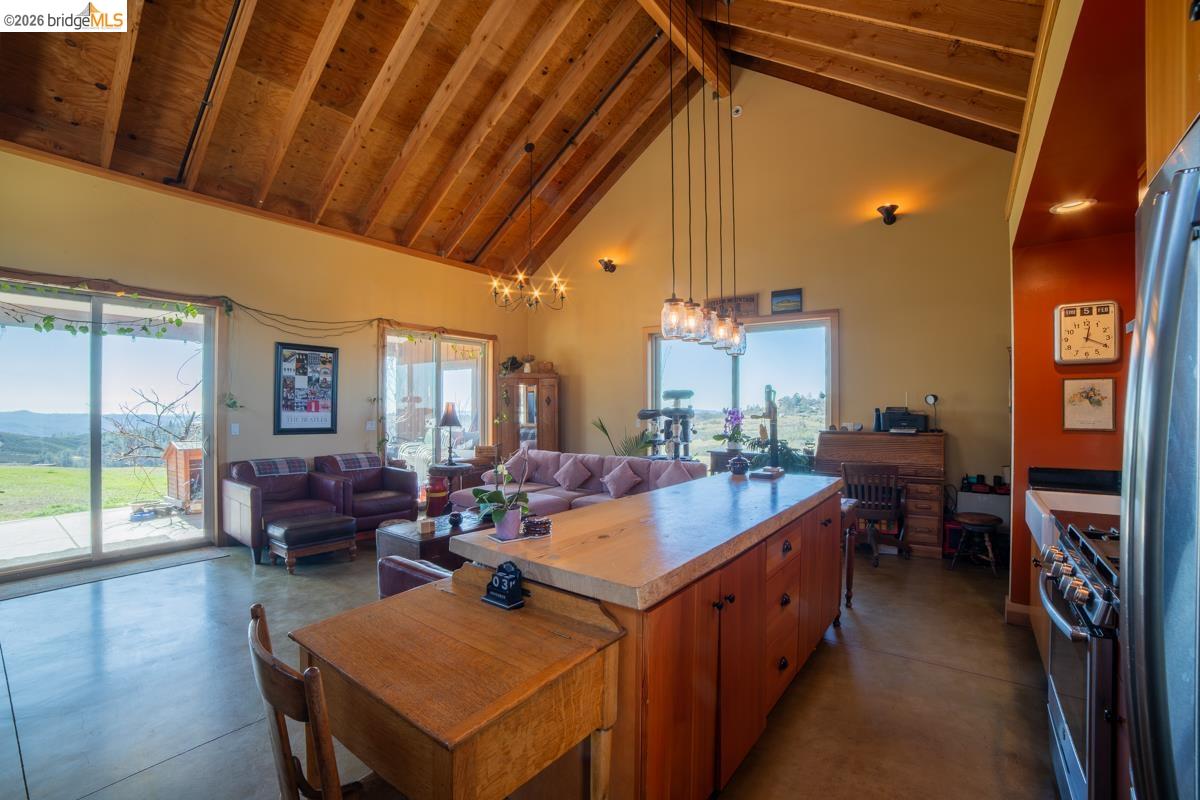 6899 Eagle View Drive Mountain Ranch, CA 95246 - Photo 34 of 35 a large living room with stainless steel appliances granite countertop lots of counter top space