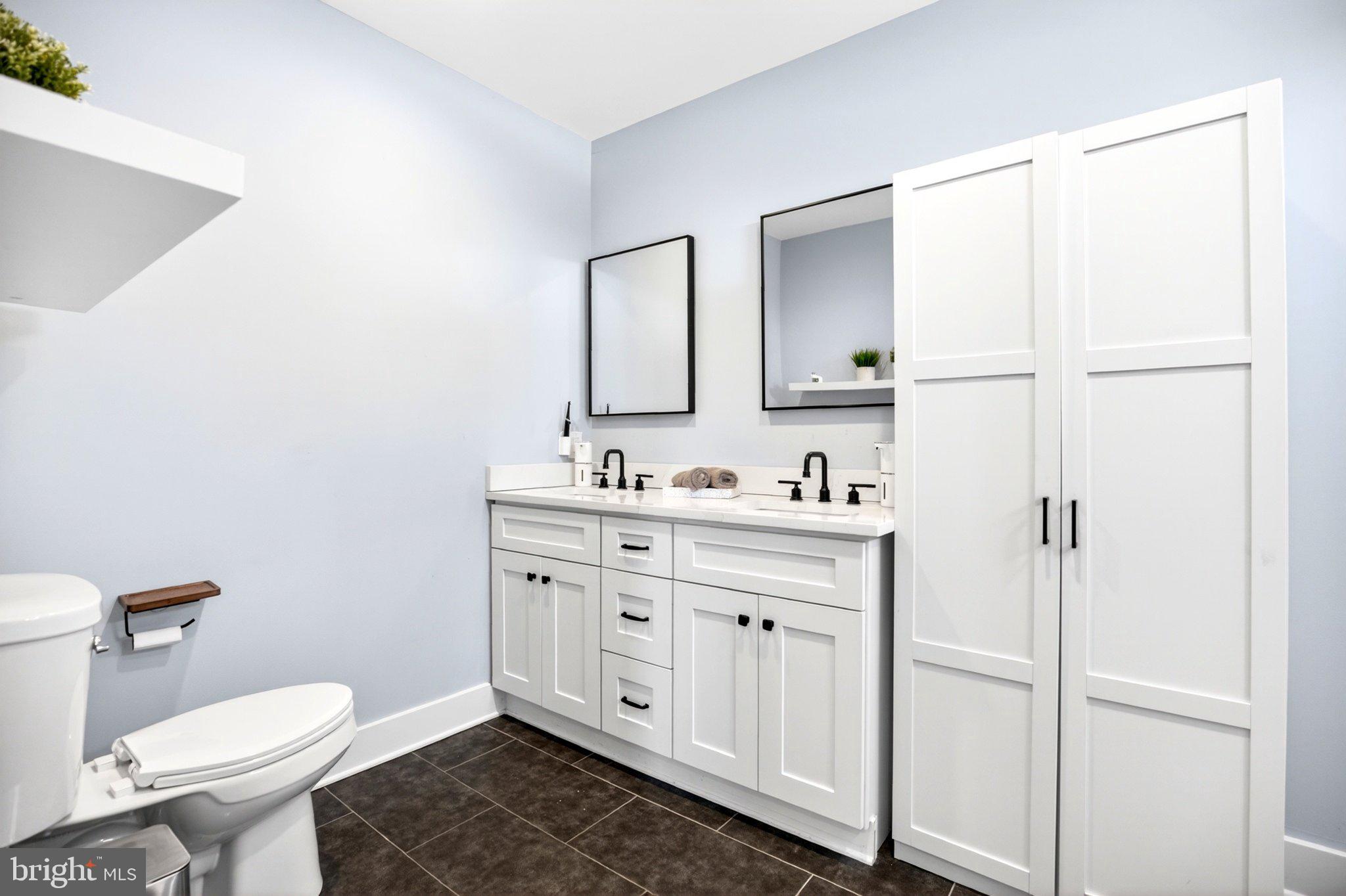 25015 Mt Pleasant Road Columbus, NJ 08022 - Photo 13 of 59 Modern elegance in a serene bathroom.