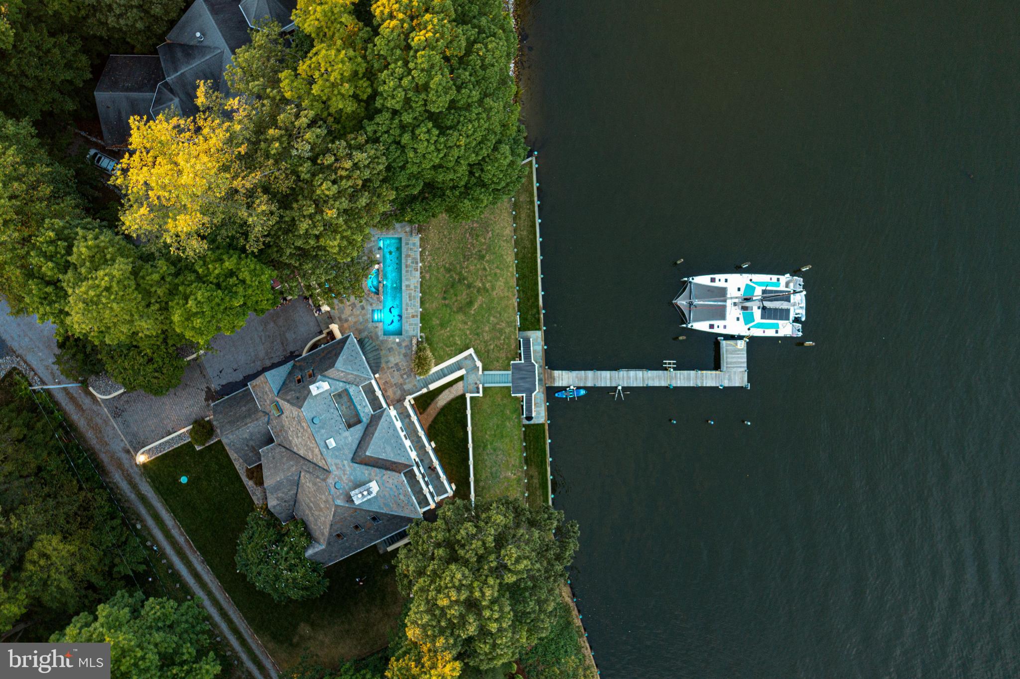 3333 Pocahontas Drive Edgewater, MD 21037 - Photo 29 of 42 Waterside pool, spa & deep water dock