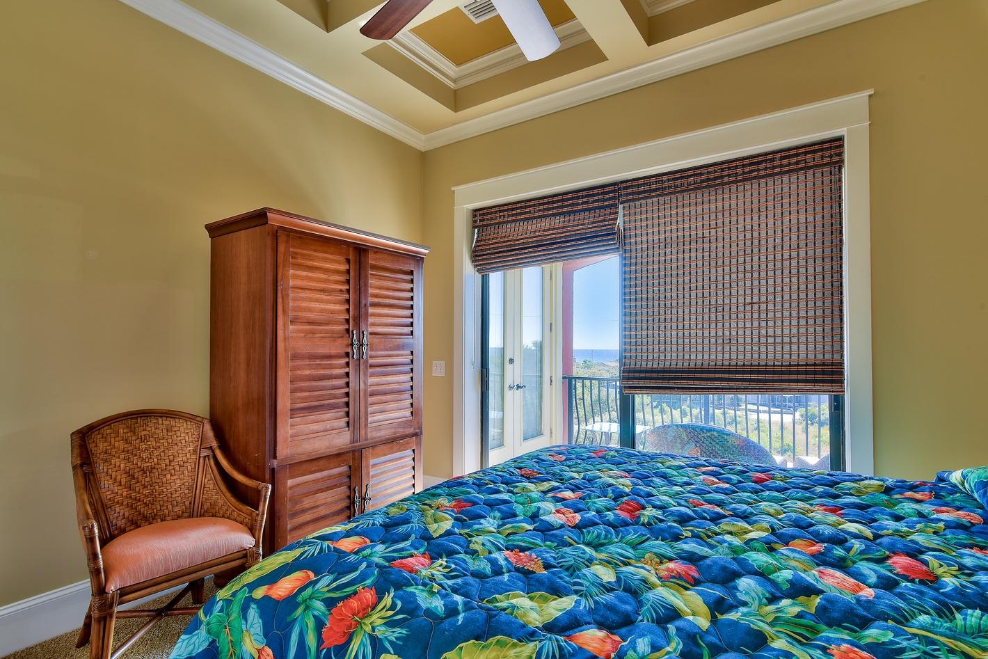 72 South Wall Street Inlet Beach, FL 32461 - Photo 23 of 27 a bedroom with a bed and a chair