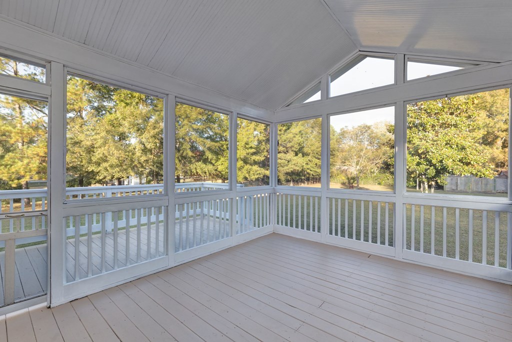 4085 Harris Road Ellerslie, GA 31807 - Photo 8 of 27 Screened porch with cathedral ceiling
