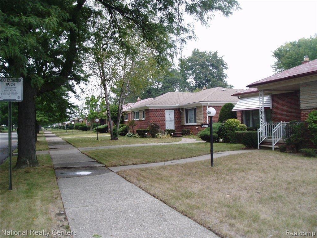 Houses down street