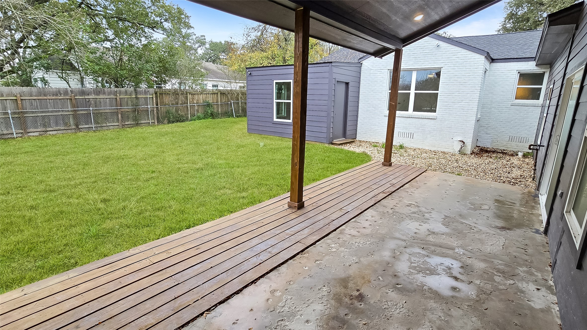 3803 Ridgewood Street Bryan, TX 77801 - Photo 27 of 30 a view of a backyard with a garden