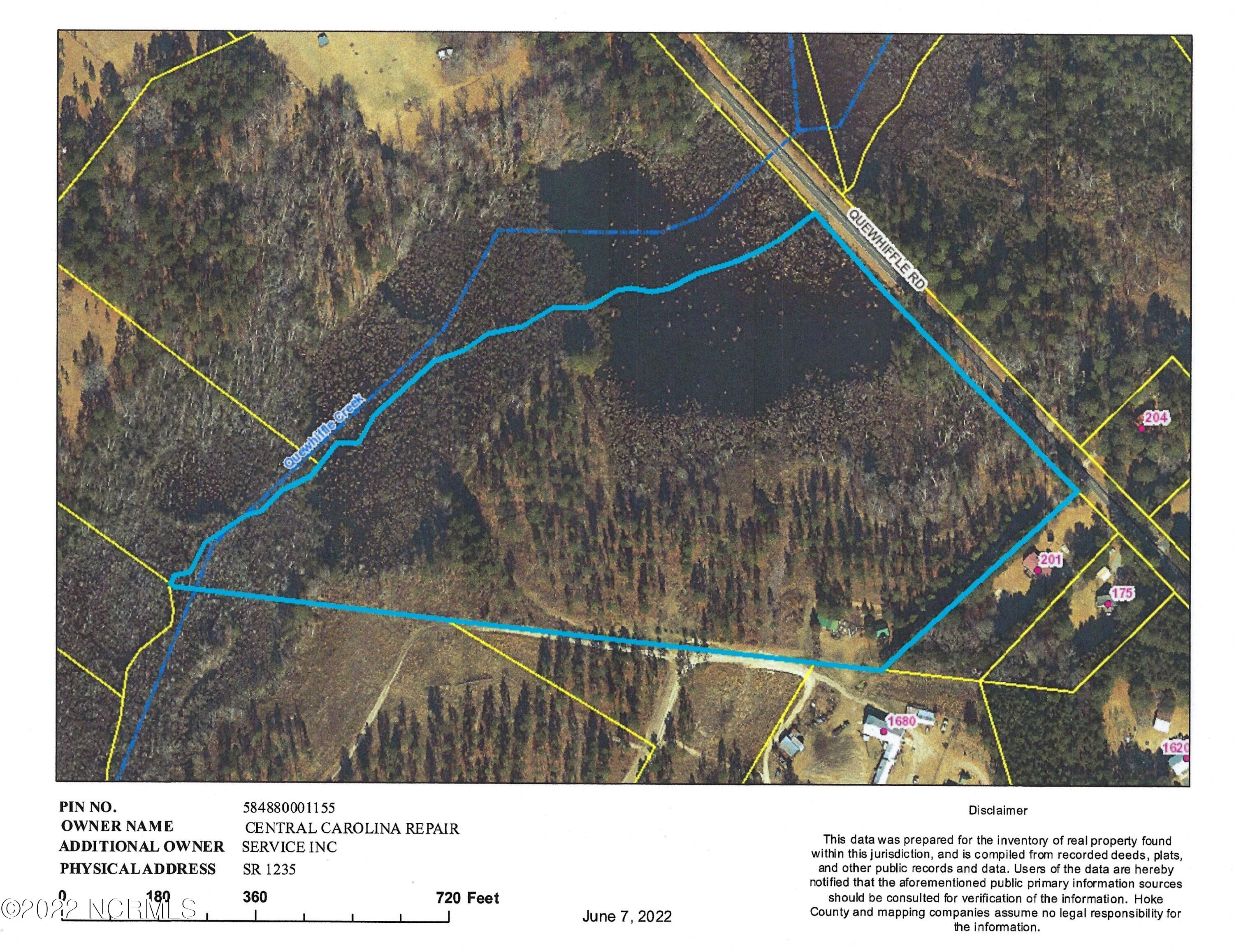 Tbd Quewhiffle Road Aberdeen, NC 28315 - Photo 2 of 14 Tax Map TBD Quewhiffle Rd