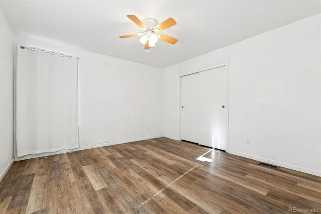 wooden floor in a room