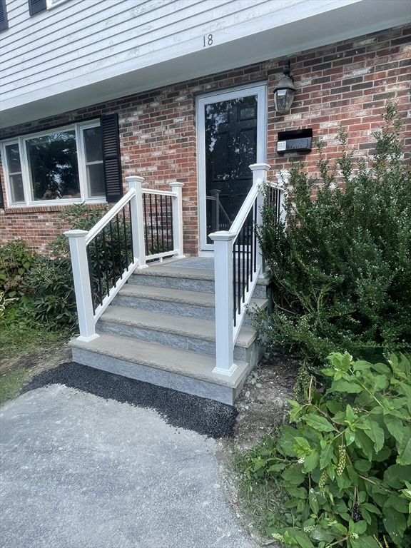18 Charles Street Lexington, MA 02421 - Photo 29 of 30 a view of a house with entrance and stairs