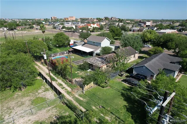 an aerial view of multiple house