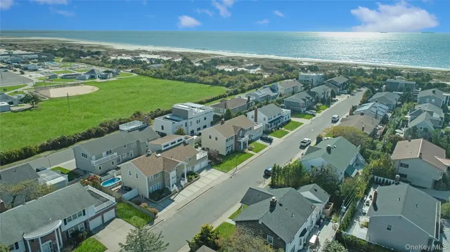 an aerial view of a city with lots of residential buildings