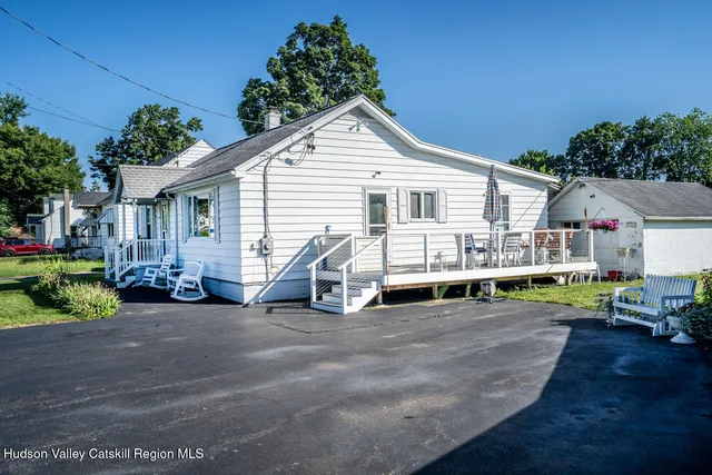a view of a house with a patio