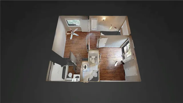 a car parked in front of a house