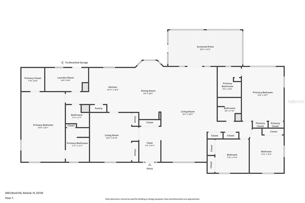 2053 Bond Road DeLand, FL 32720 - Photo 47 of 51 a picture of a floor plan