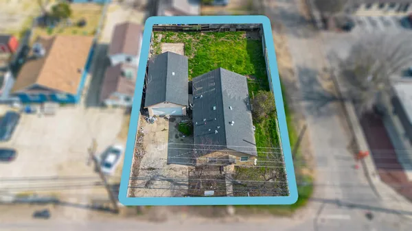 a bird view of a house