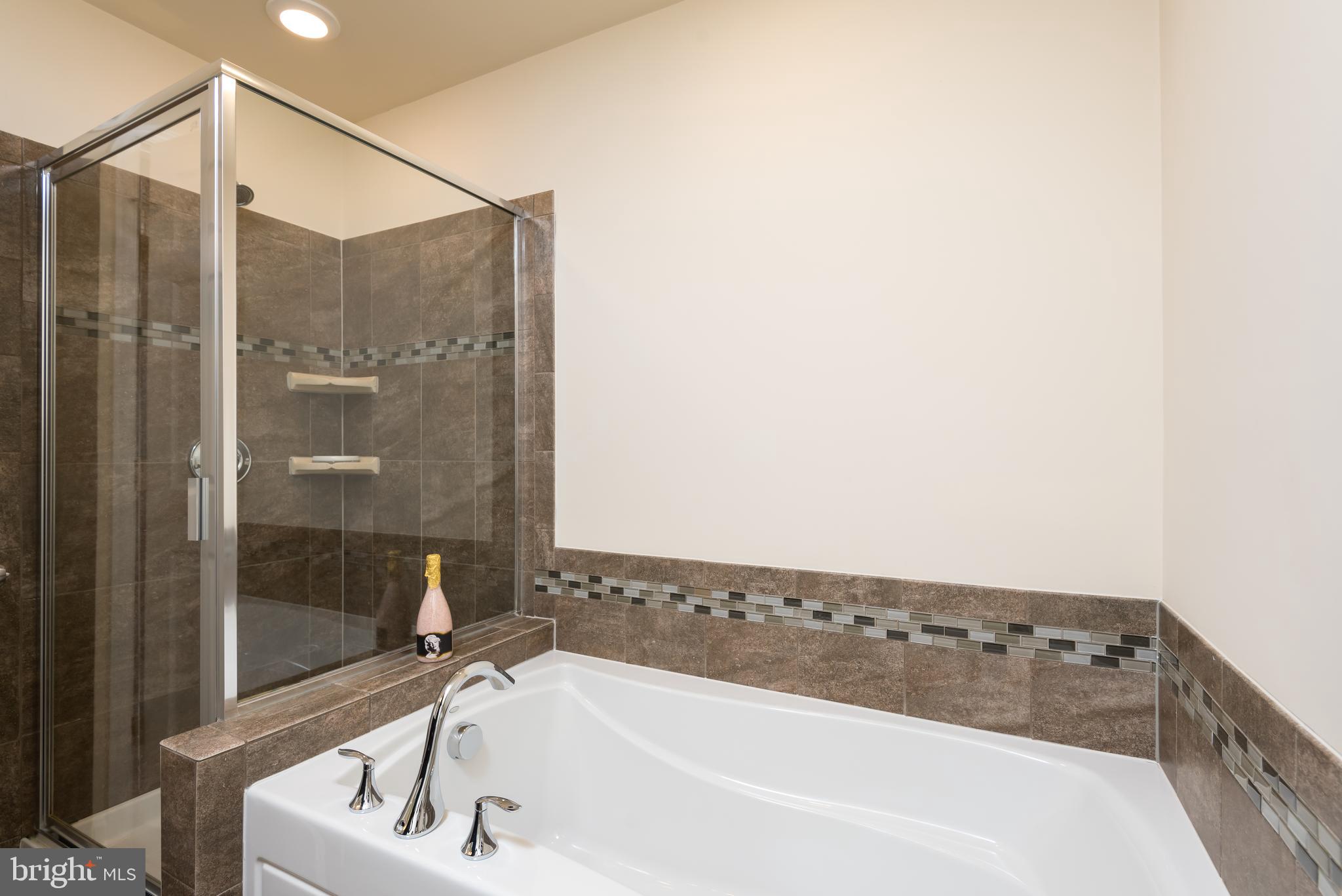 43503 Town Gate Square Chantilly, VA 20152 - Photo 17 of 25 Master Bath with Shower & Soaking Tub