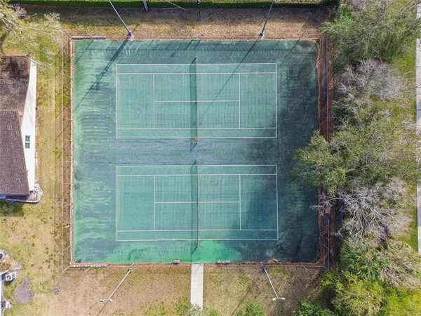an aerial view of a city