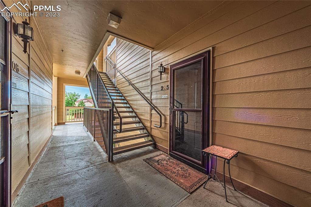 5354 Palomino Ranch Point, Unit 205 Colorado Springs, CO 80922 - Photo 4 of 26 a view of outdoor space and deck