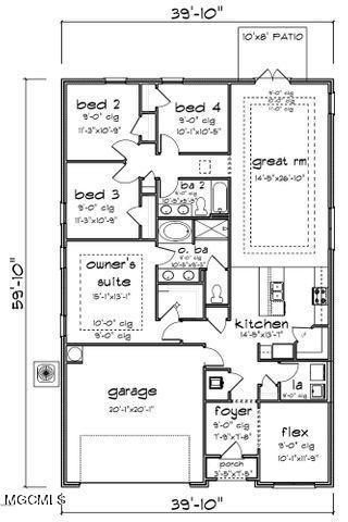 10210 Hutter Road Gulfport, MS 39503 - Photo 22 of 22 rowan floorplan