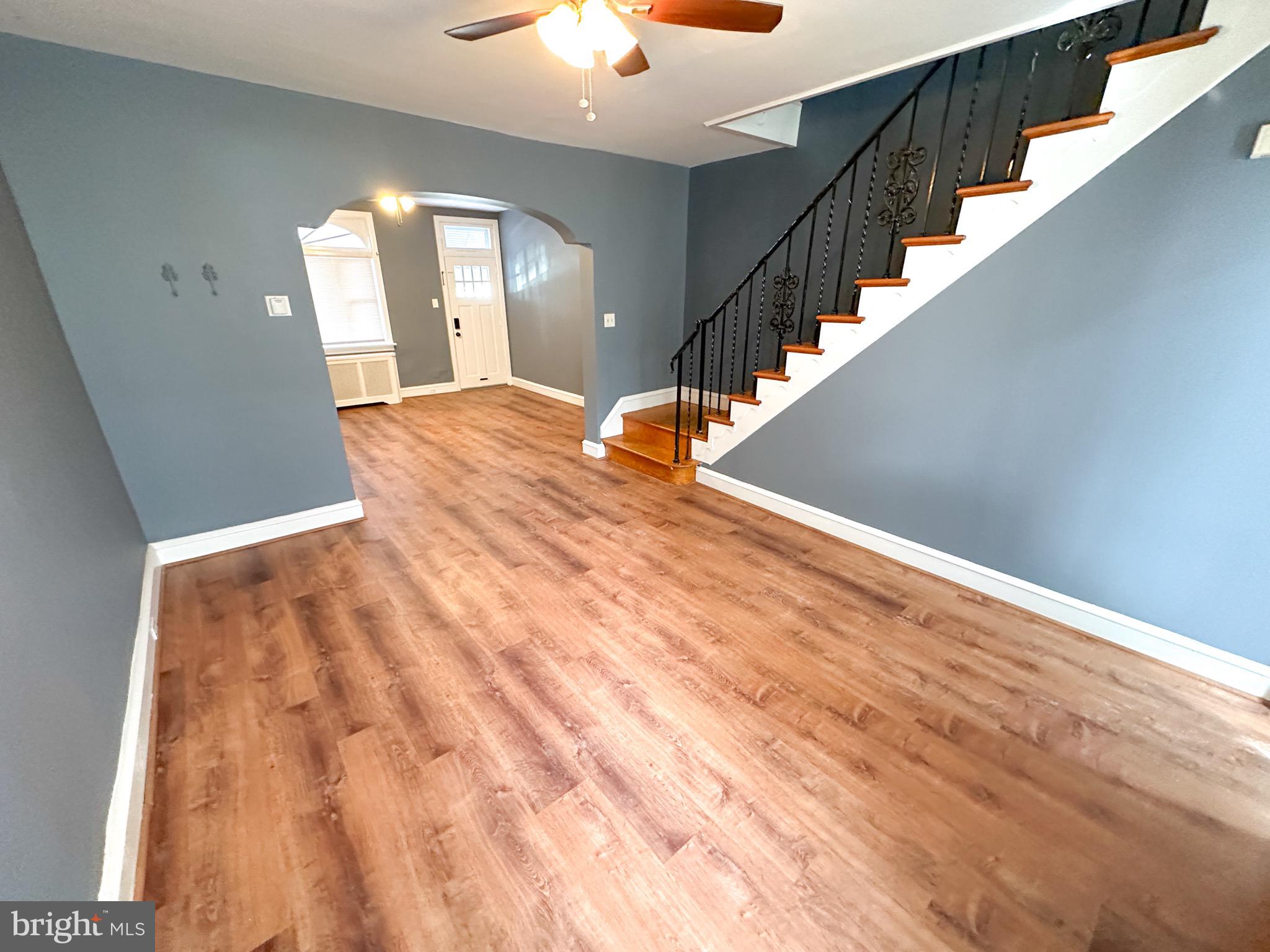 437 Markle Street Philadelphia, PA 19128 - Photo 6 of 20 a view of entryway and hall with wooden floor
