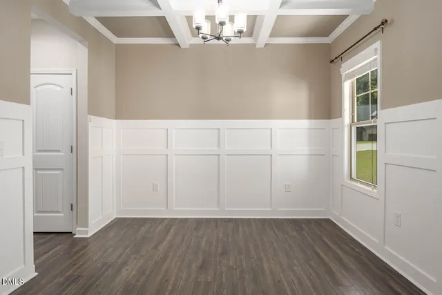 wooden floor in an empty room
