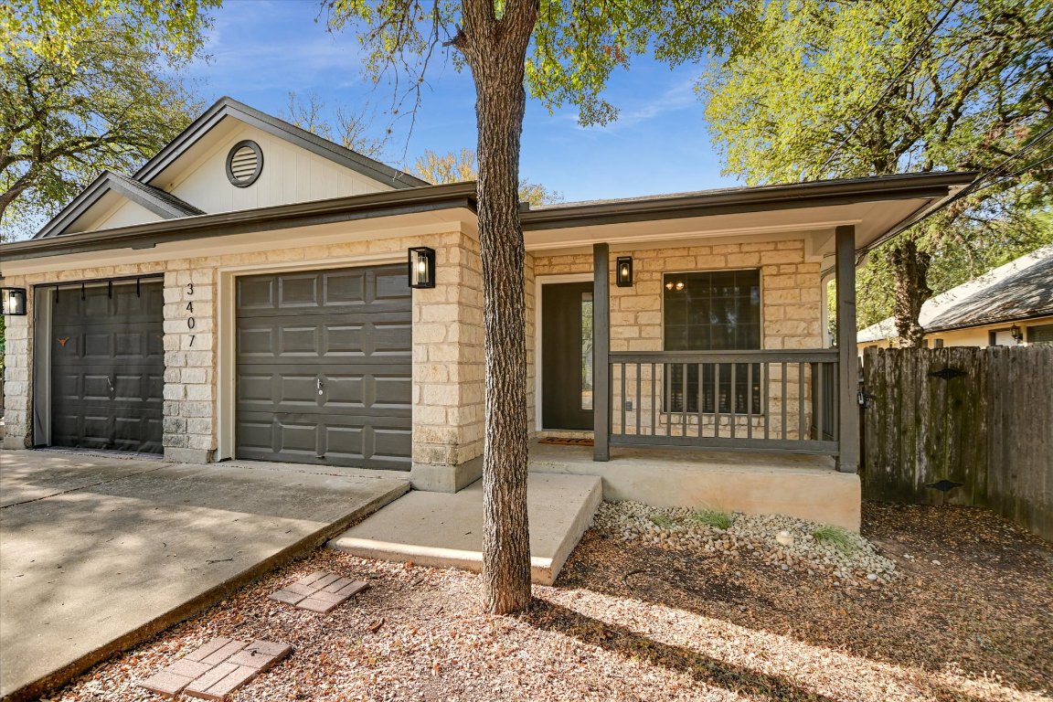 a front view of a house with a porch
