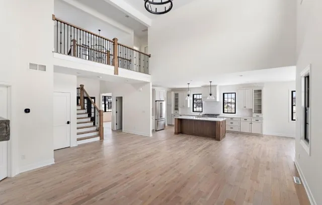 a view of livingroom with furniture and wooden floor