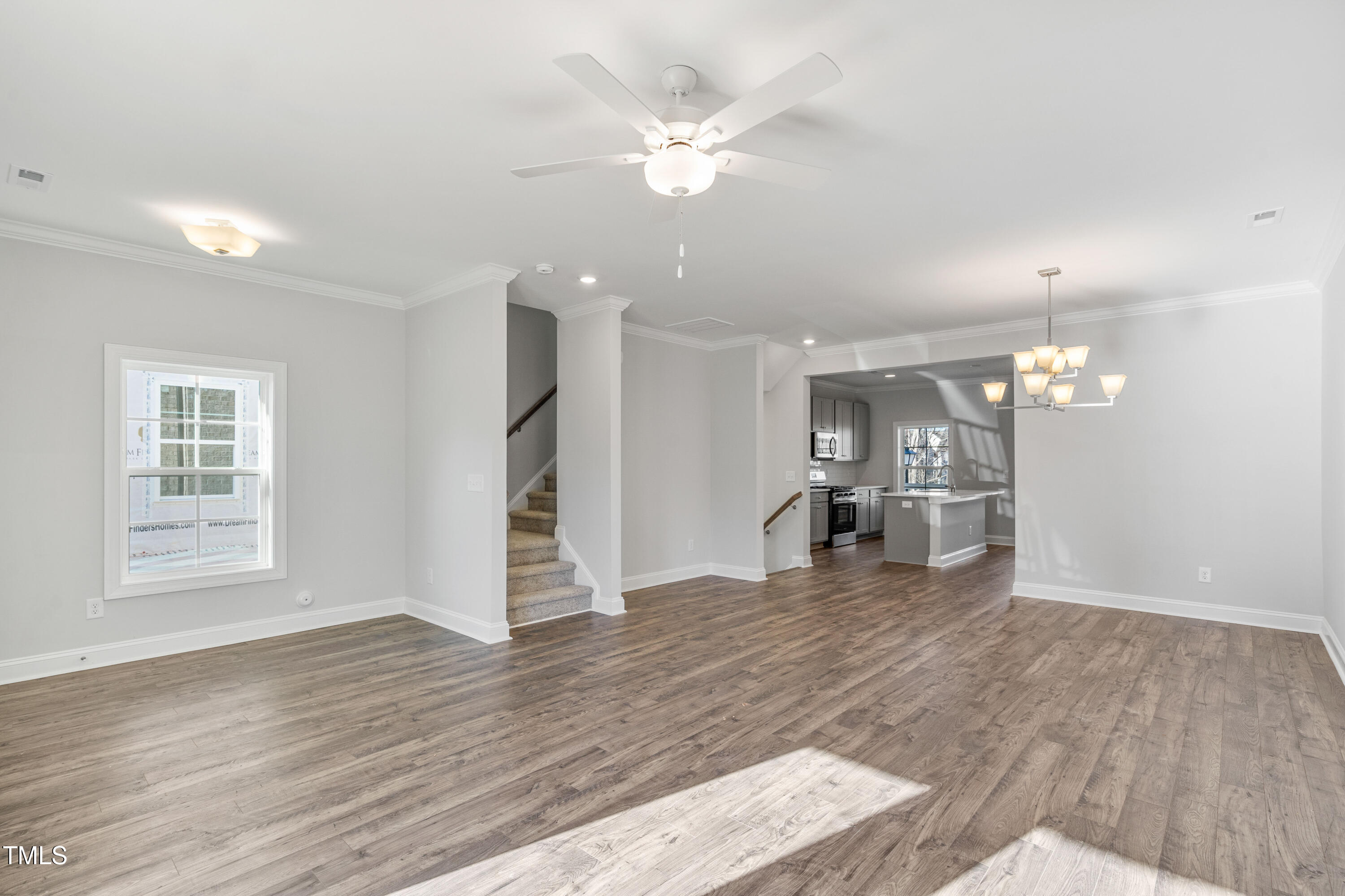 527 Forestville Road Wake Forest, NC 27587 - Photo 25 of 47 a view of empty room with wooden floor