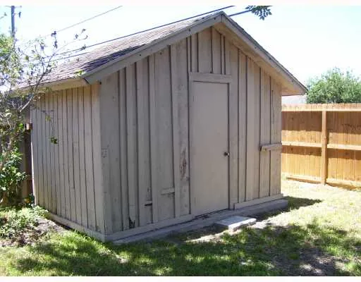 a backyard of a house
