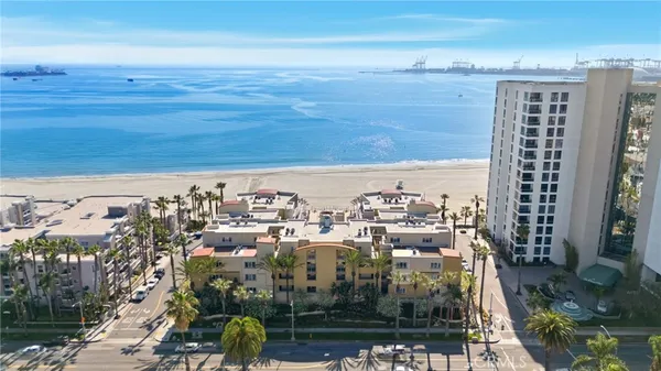 a view of a city with ocean view