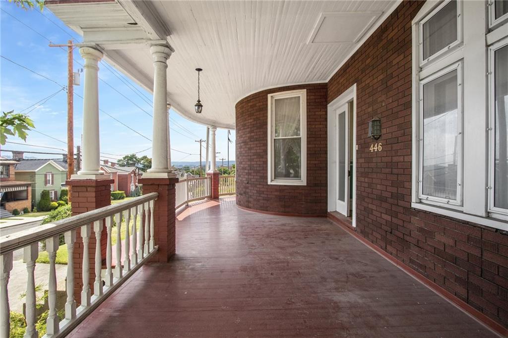 446 Pinney Street Rochester, PA 15074 - Photo 4 of 25 Beautiful Covered Porch perfect for an afternoon of relaxation.