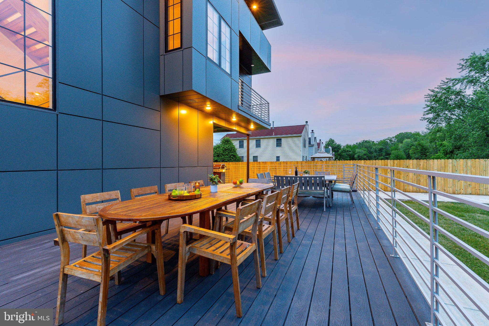 9739 Krewstown Road Philadelphia, PA 19115 - Photo 73 of 84 Charming outdoor dining at dusk.