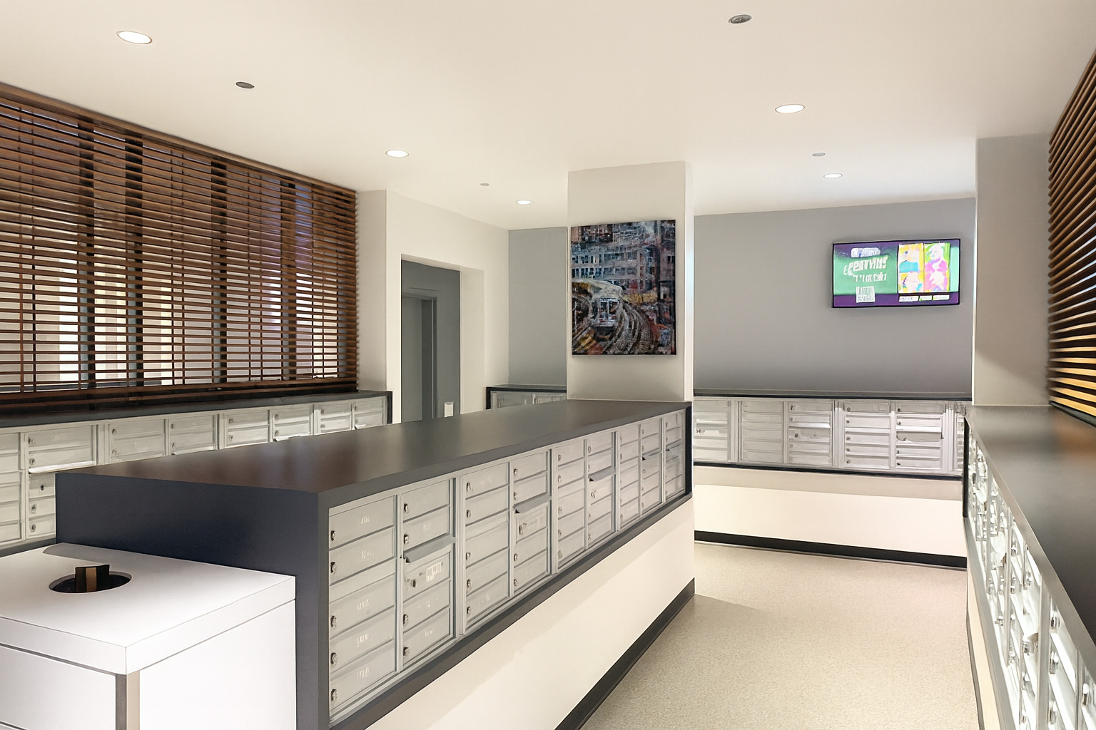 235 West Van Buren Street, Unit 2906 Chicago, IL 60607 - Photo 5 of 11 a kitchen with stainless steel appliances kitchen island granite countertop a sink and a microwave